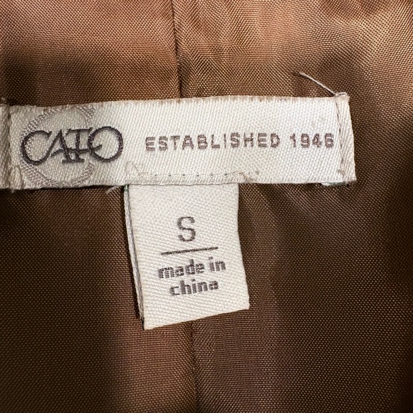 Cato Brown Fringe Women's Jacket - Picture 9 of 11